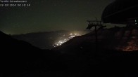 Archived image Webcam Leukerbad, Schwalbennest chairlift 23:00