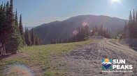 Archiv Foto Webcam Sun Peaks: Sundance Sesselbahn Bergstation 18:00
