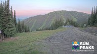 Archiv Foto Webcam Sun Peaks: Sundance Sesselbahn Bergstation 04:00