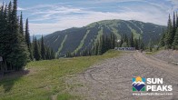 Archiv Foto Webcam Sun Peaks: Sundance Sesselbahn Bergstation 14:00