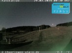 Archived image Webcam View at the slope of the Schmiedefeld am Rennsteig 23:00