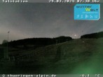 Archived image Webcam View at the slope of the Schmiedefeld am Rennsteig 01:00