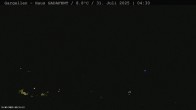 Archiv Foto Webcam Gargellen- Blick Schafberg 03:00