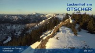 Archived image Webcam View from Hüttenkogel in Lackenhof, Lower Austria 07:00