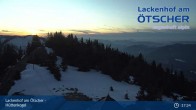 Archived image Webcam View from Hüttenkogel in Lackenhof, Lower Austria 18:00