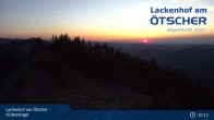 Archived image Webcam View from Hüttenkogel in Lackenhof, Lower Austria 02:00