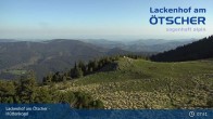 Archived image Webcam View from Hüttenkogel in Lackenhof, Lower Austria 07:00
