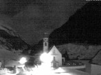 Archiv Foto Webcam Vent - Blick zur Kirche und den Stubaier Alpen 01:00