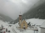 Archiv Foto Webcam Vent - Blick zur Kirche und den Stubaier Alpen 09:00