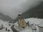 Archiv Foto Webcam Vent - Blick zur Kirche und den Stubaier Alpen 11:00