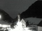 Archiv Foto Webcam Vent - Blick zur Kirche und den Stubaier Alpen 23:00