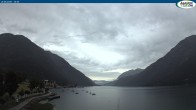 Archived image Webcam Pertisau at Achensee - footbridge 19:00