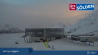 Archiv Foto Webcam Sölden: Bergstation Giggijochbahn 03:00