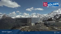 Archiv Foto Webcam Sölden: Bergstation Giggijochbahn 14:00