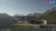 Archiv Foto Webcam Sölden: Bergstation Giggijochbahn 08:00