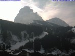 Archiv Foto Webcam Gröden: Saslong Abfahrt vom Alpenhotel Plaza 09:00