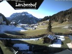 Archived image Webcam Lärchenhof Naturhotel 09:00