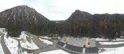 Archiv Foto Webcam Biathlonstadion Ruhpolding: Panorama Chiemgau Arena 11:00