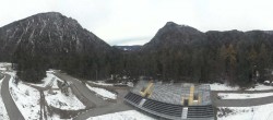 Archiv Foto Webcam Biathlonstadion Ruhpolding: Panorama Chiemgau Arena 13:00