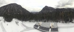 Archiv Foto Webcam Biathlonstadion Ruhpolding: Panorama Chiemgau Arena 09:00