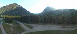 Archiv Foto Webcam Biathlonstadion Ruhpolding: Panorama Chiemgau Arena 06:00