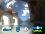 Archived image Webcam St. Bartholomae and Lake &#34;Koenigssee&#34; 13:00