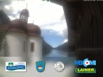 Archived image Webcam St. Bartholomae and Lake &#34;Koenigssee&#34; 13:00