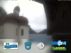 Archived image Webcam St. Bartholomae and Lake &#34;Koenigssee&#34; 13:00