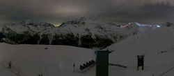 Archived image Webcam La Plagne - Top station of chairlift Bijolin 23:00