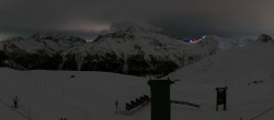 Archived image Webcam La Plagne - Top station of chairlift Bijolin 01:00