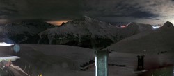 Archiv Foto Webcam La Plagne - Bergstation Sessellift Bijolin 23:00