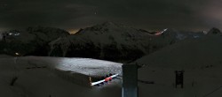 Archiv Foto Webcam La Plagne - Bergstation Sessellift Bijolin 23:00