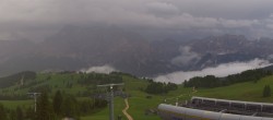 Archiv Foto Webcam Alta Badia: Ausblick von der Bioch Hütte 19:00
