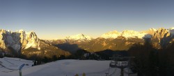 Archived image Webcam Pozza di Fassa: Panoramic view Dolomites 06:00