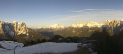 Archived image Webcam Pozza di Fassa: Panoramic view Dolomites 06:00