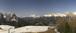 Archived image Webcam Pozza di Fassa: Panoramic view Dolomites 09:00