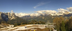 Archived image Webcam Pozza di Fassa: Panoramic view Dolomites 07:00