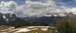 Archived image Webcam Pozza di Fassa: Panoramic view Dolomites 11:00