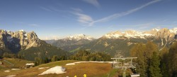 Archived image Webcam Pozza di Fassa: Panoramic view Dolomites 07:00