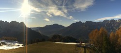 Archived image Webcam Pozza di Fassa: Panoramic view Dolomites 13:00