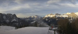 Archived image Webcam Pozza di Fassa: Panoramic view Dolomites 07:00