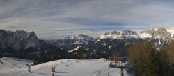 Archived image Webcam Pozza di Fassa: Panoramic view Dolomites 09:00