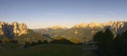 Archived image Webcam Pozza di Fassa: Panoramic view Dolomites 06:00