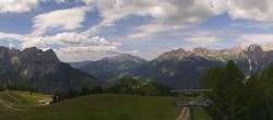Archived image Webcam Pozza di Fassa: Panoramic view Dolomites 11:00