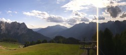 Archived image Webcam Pozza di Fassa: Panoramic view Dolomites 17:00