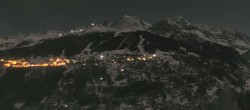 Archiv Foto Webcam La Plagne Villages Panorama 01:00