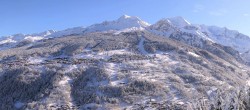 Archiv Foto Webcam Peisey Vallandry - Luftseilbahn Vanoise Express 09:00