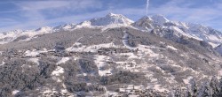 Archiv Foto Webcam Peisey Vallandry - Luftseilbahn Vanoise Express 11:00