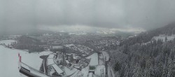 Archived image Webcam ski jumping area, Oberstdorf 09:00