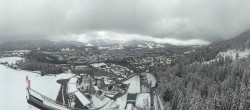 Archived image Webcam ski jumping area, Oberstdorf 11:00